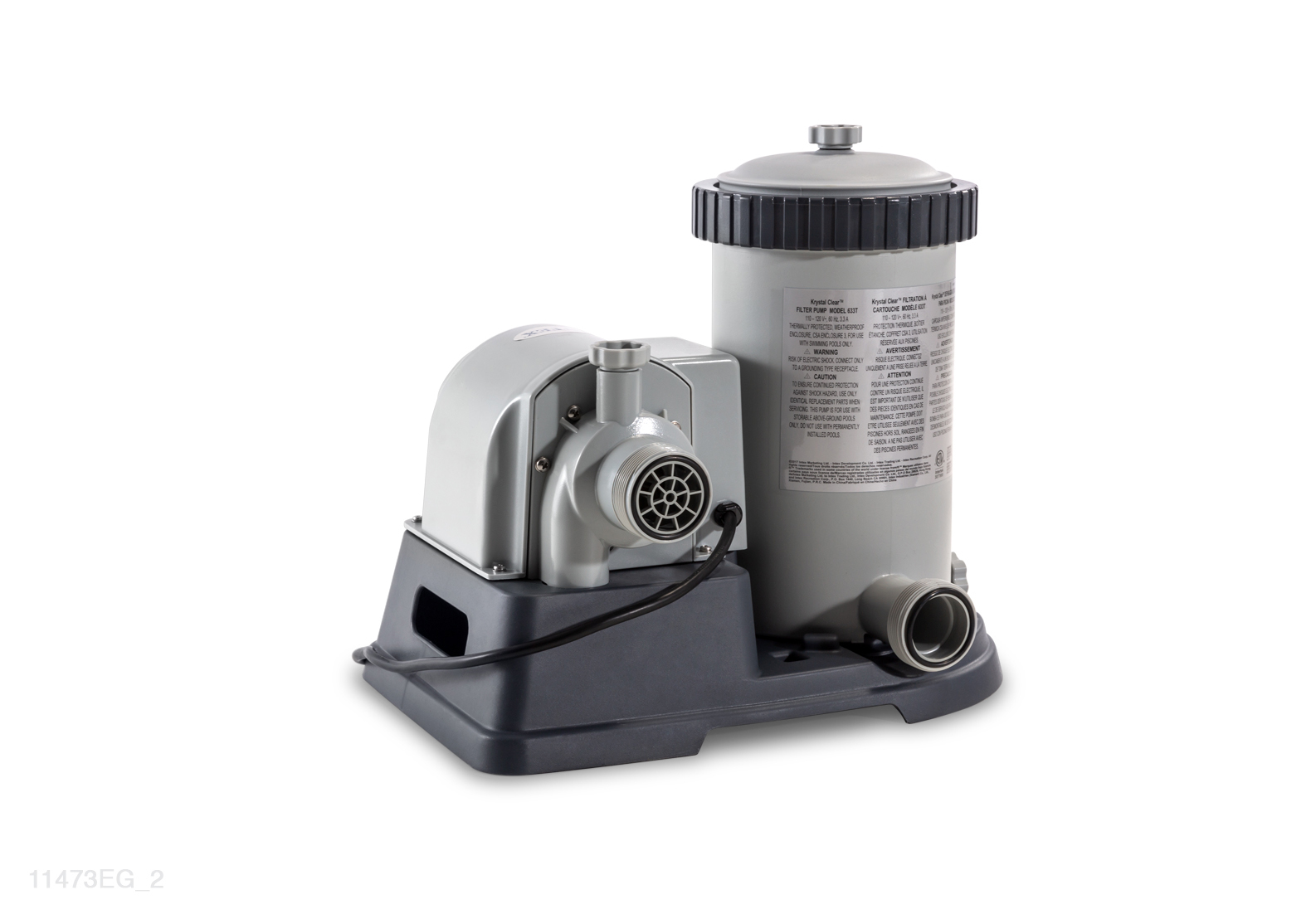 Корпус насоса с мотором 230V картриджного фильтра с потоком воды 2500 GAL/Н (9464 л/ч)