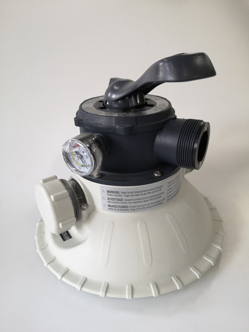 Крышка емкости насоса с песочным фильтром с шестиходовым клапаном (краном)