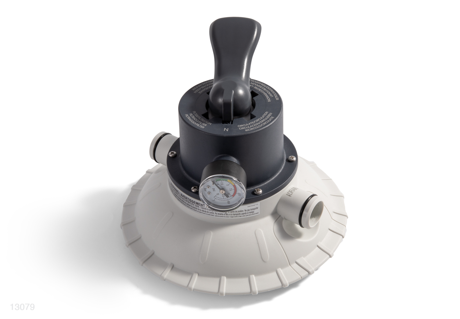 Крышка емкости насоса с песочным фильтром с четырехходовым клапаном (краном)