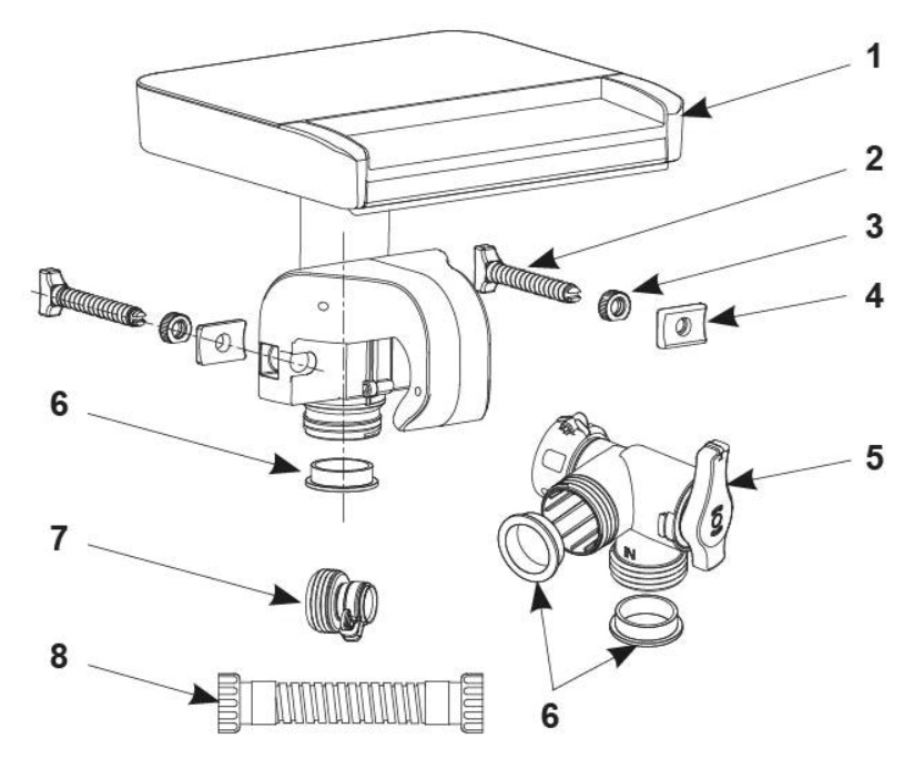 Распылитель воды для бассейна с многоцветным светодиодом 