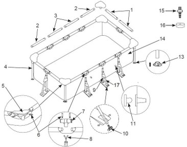 Прямокутний басейн Rectangular Frame