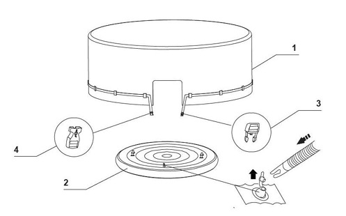 Теплосберегающее покрытие для Спа, 198см x 72см