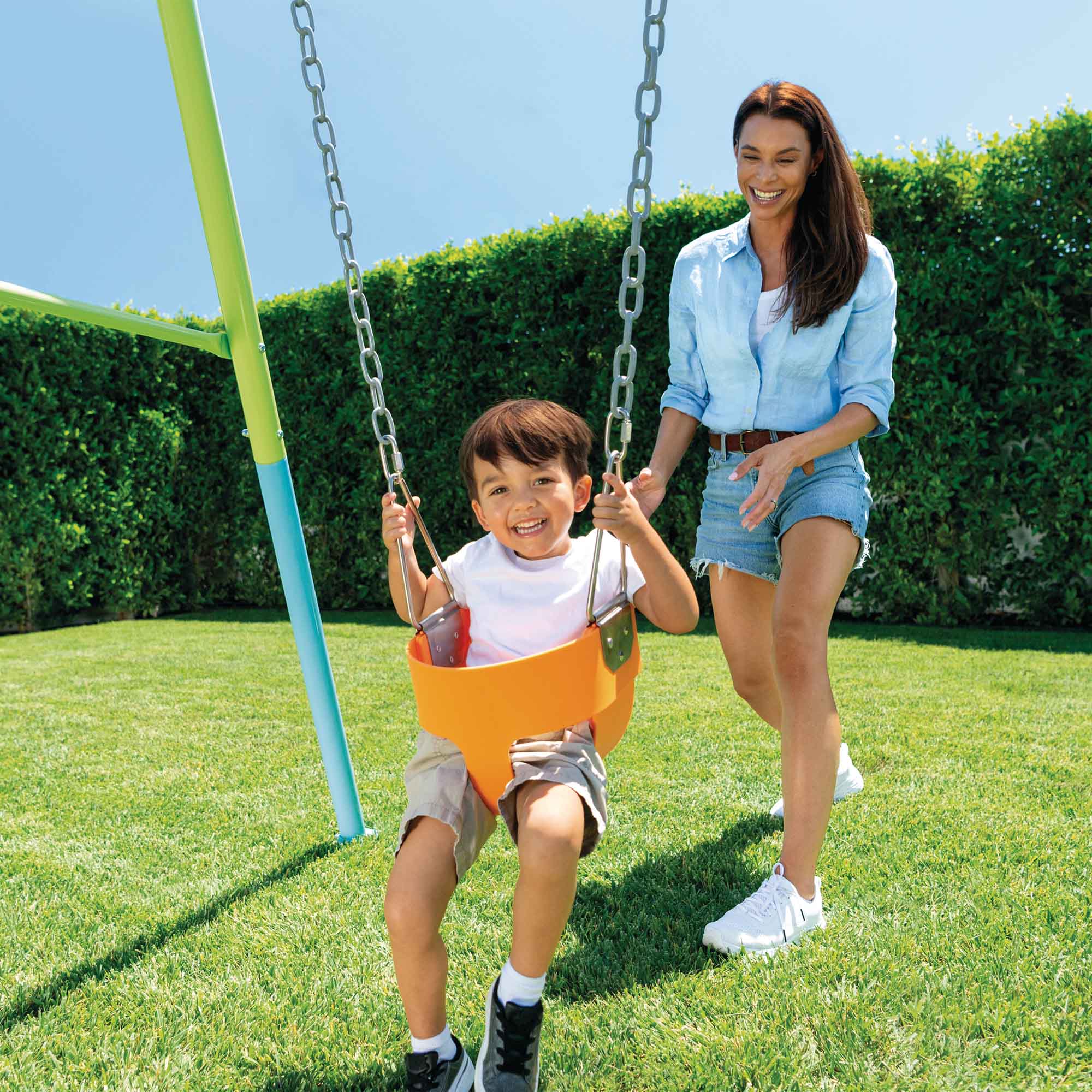 Гойдалка 2 в 1 зі змінними сидіннями