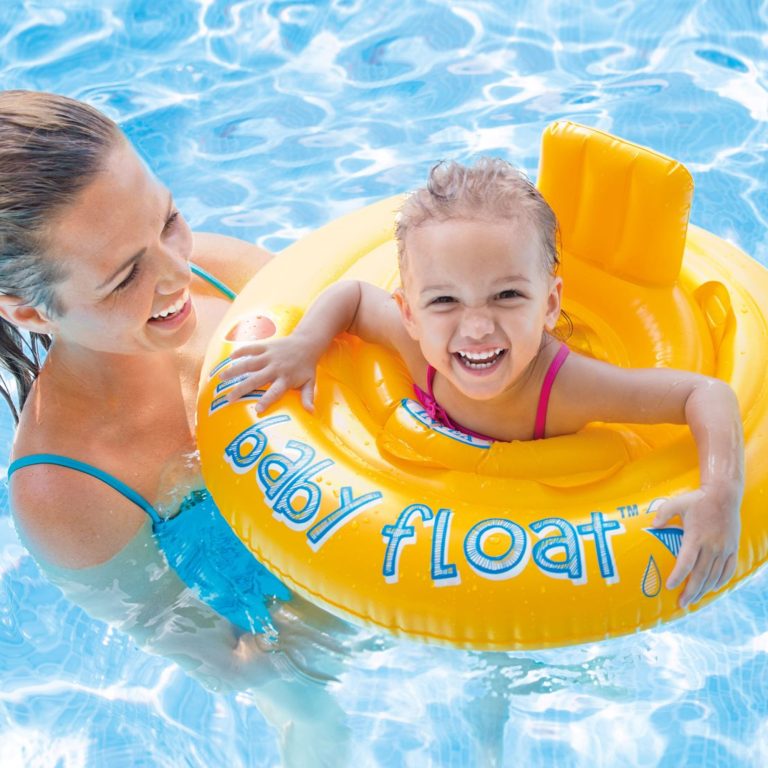 Надувний пліт-круг My Baby Float  з отворами для ніг