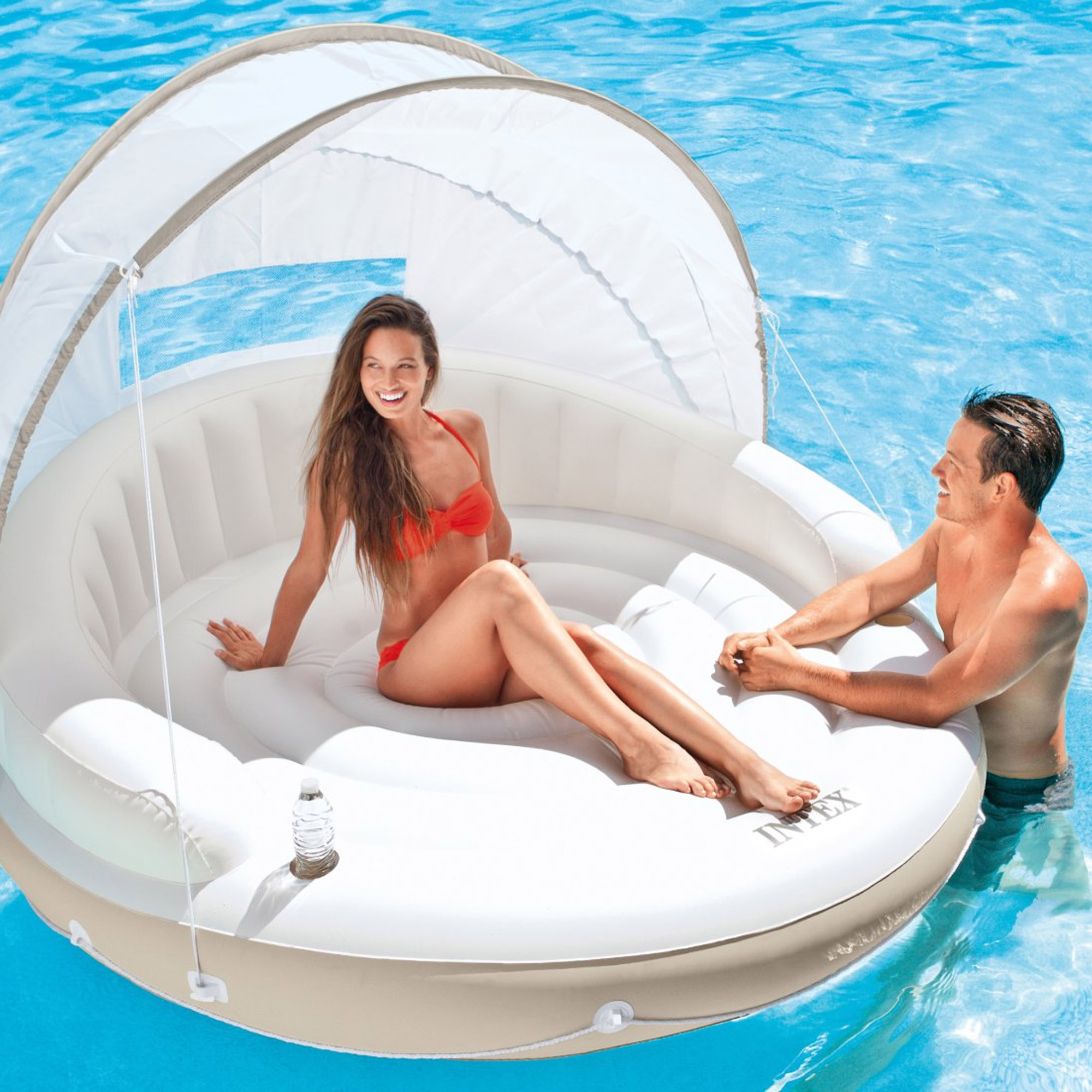 Надувний острів Canopy із тентом