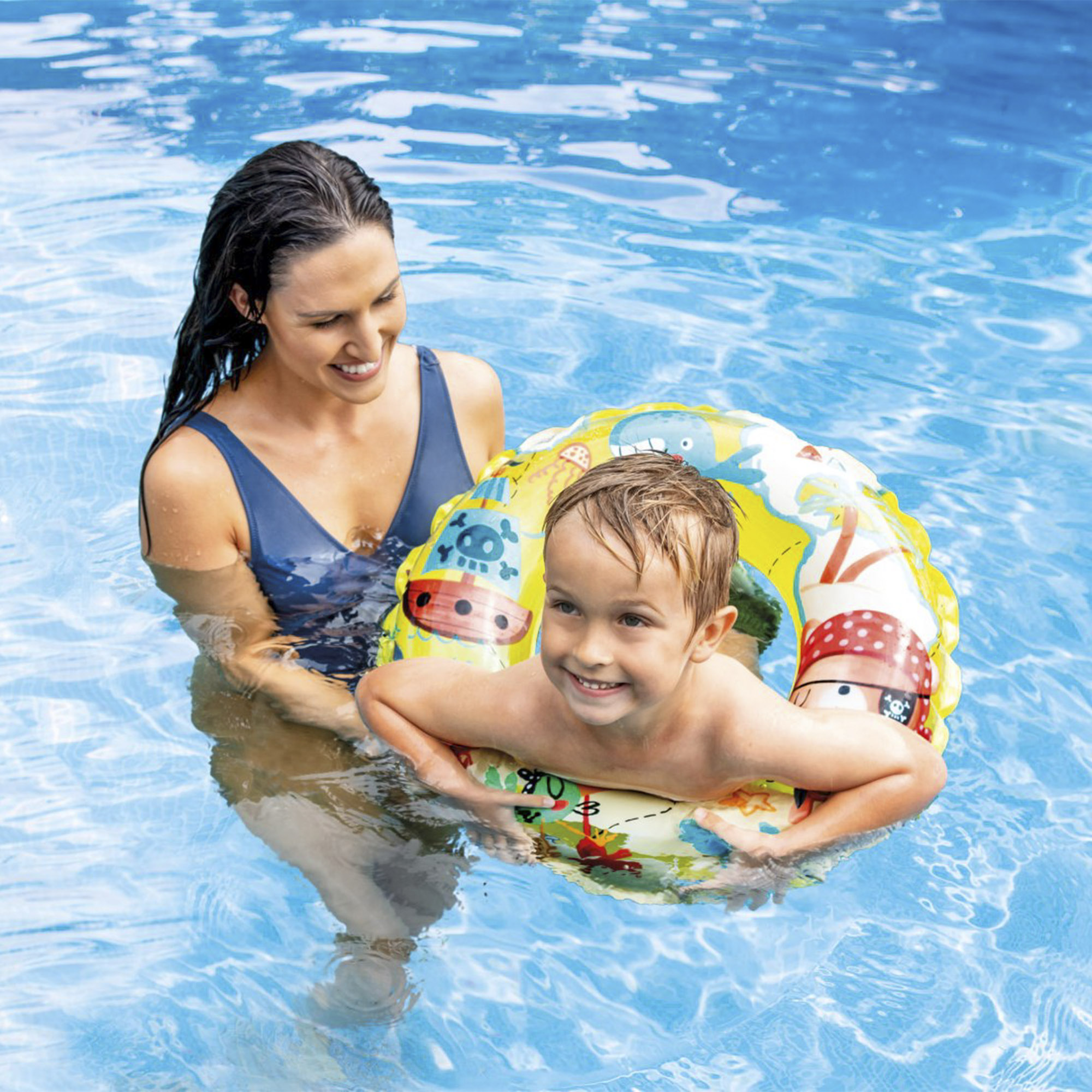 Надувной круг Transparent