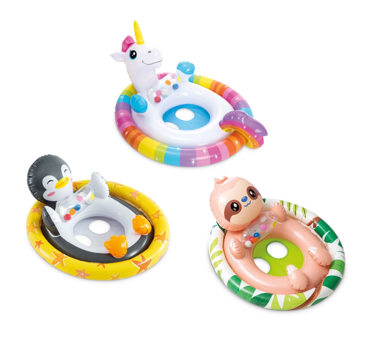 Надувной плот-круг See-Me-Sit с отверстиями для ног