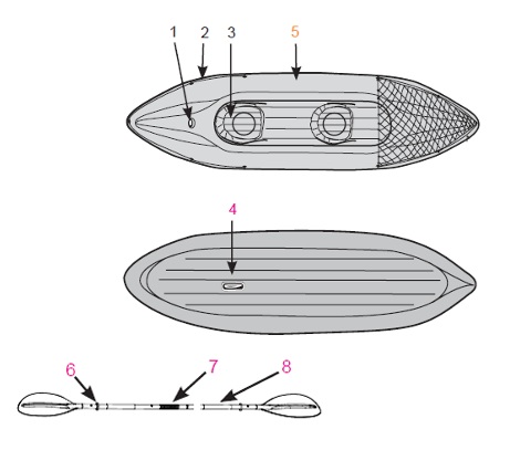 Одноместный Каяк INTEX Challenger K1