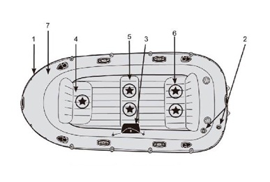 Човен INTEX Excursion | 5 осіб