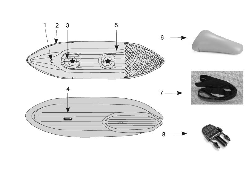 Двомісний Каяк Challenger K2