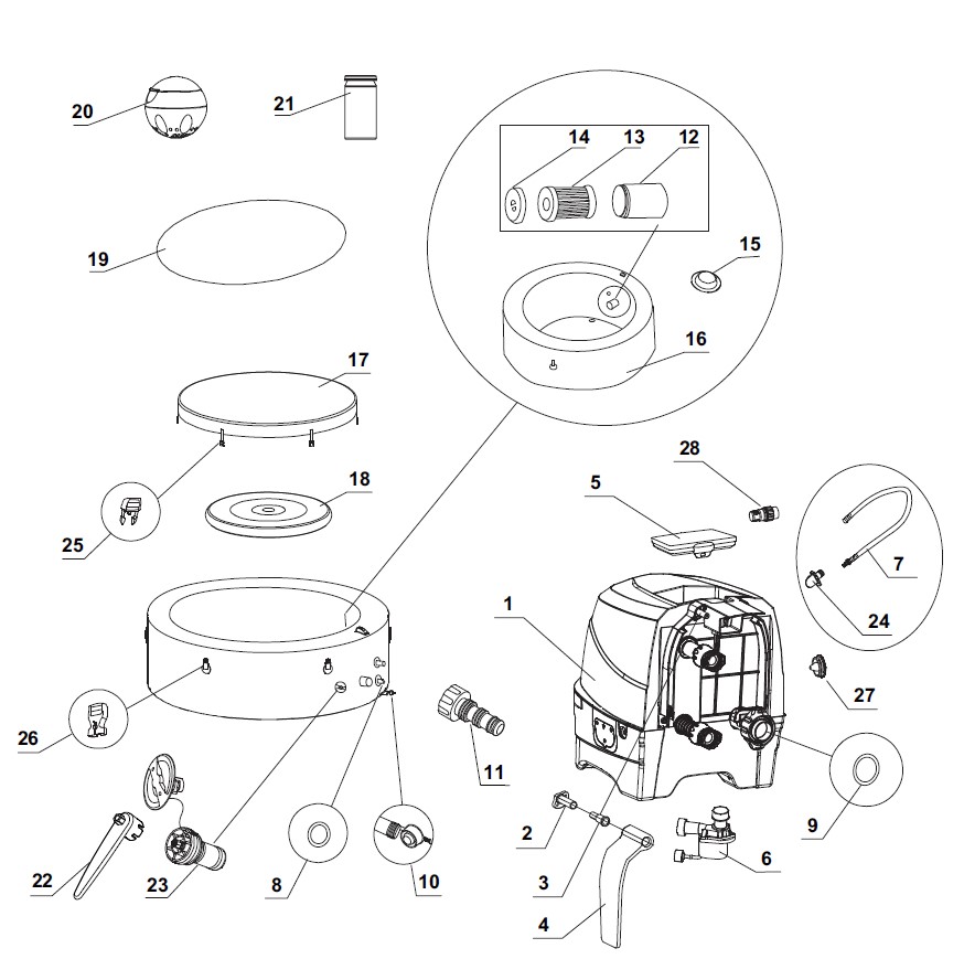 Спа Гідромасаж Greywood Deluxe | 4 осіб