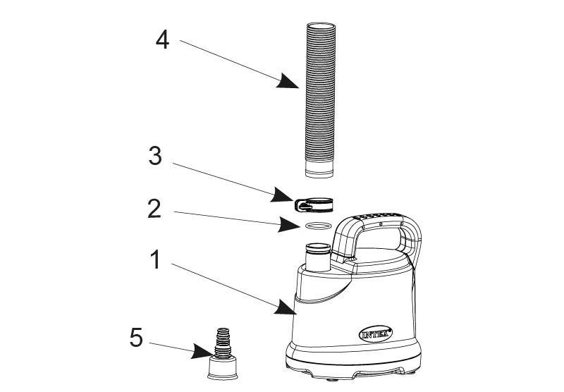 Дренажний насос для зливу води з басейну