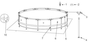 Круглий басейн Premium Prism Frame