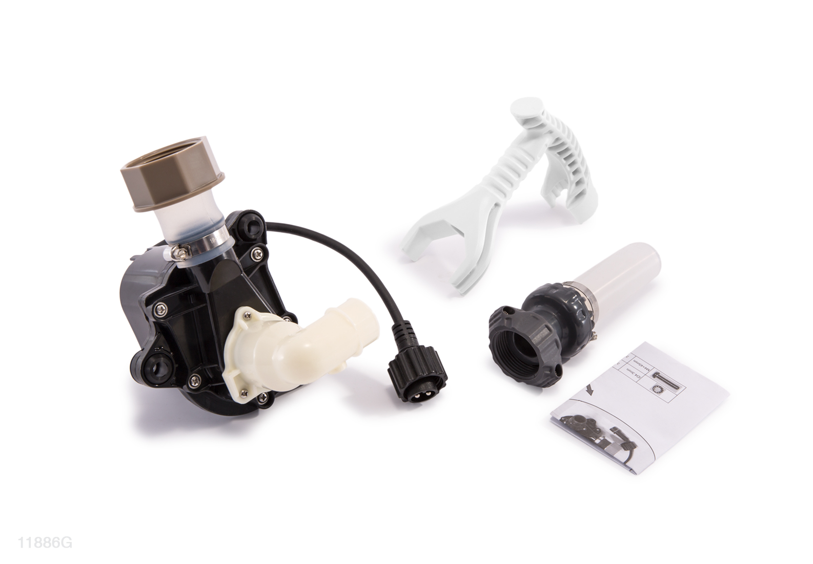 Насос фильтра с патрубком в комплекте для СПА BUBBLE SPA, графит