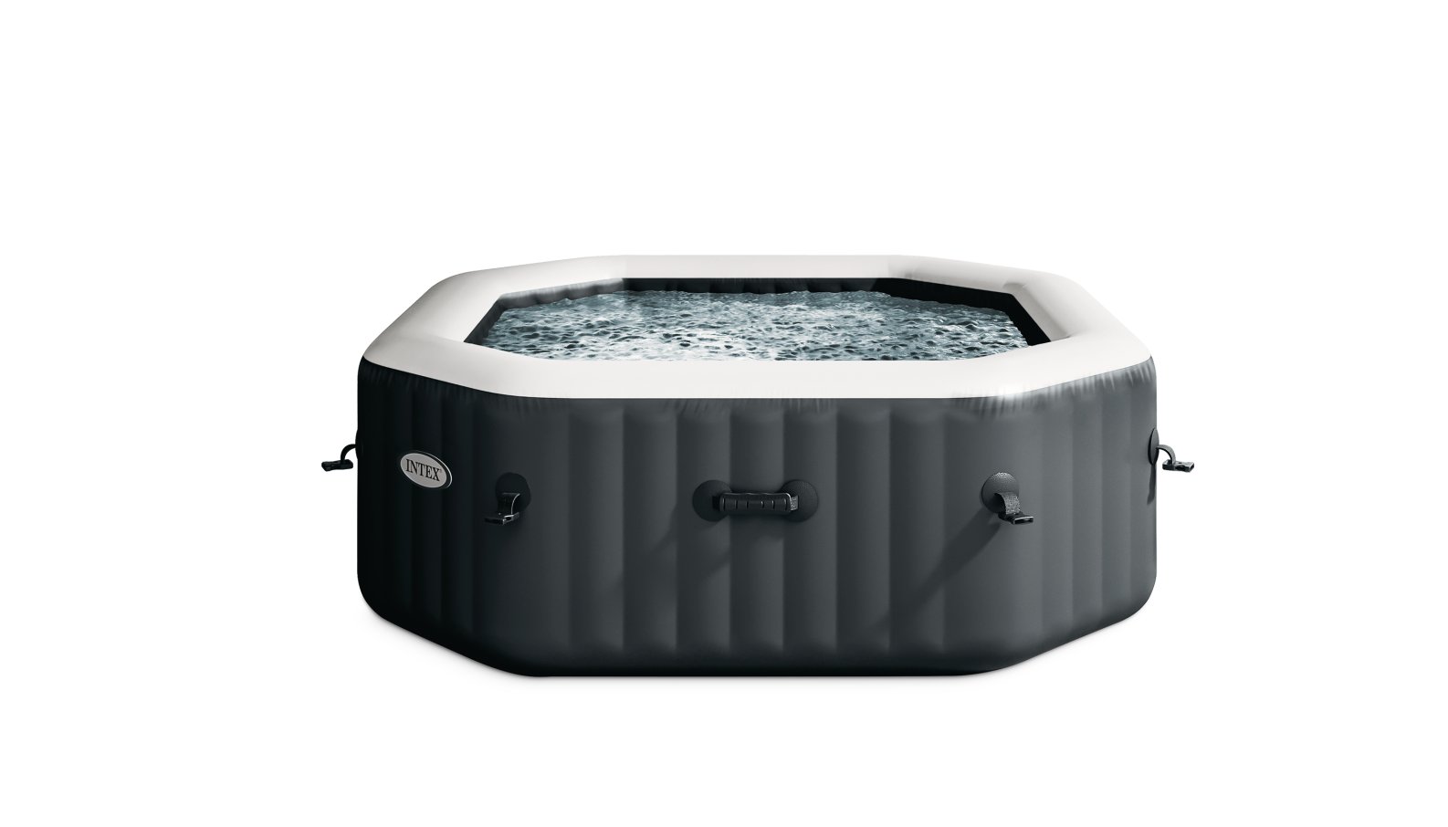 Восьмикутна надувная чаша для СПА на 6 осіб, сіра