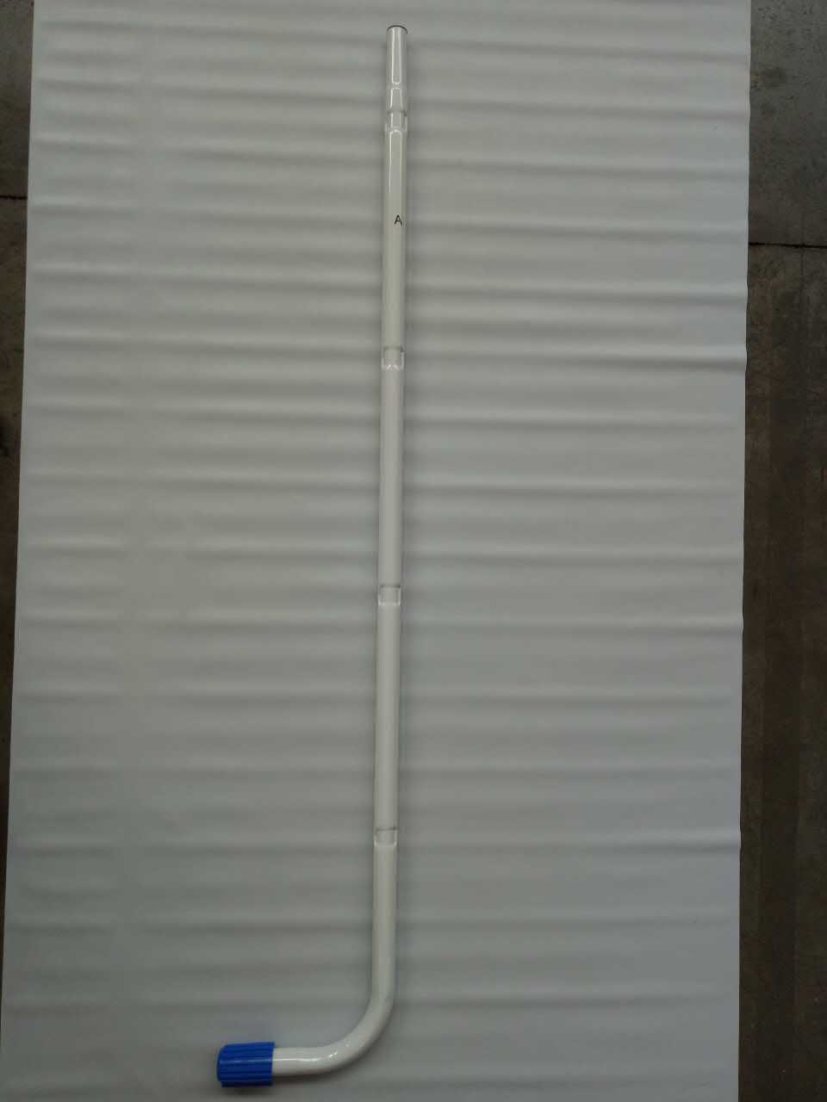 J-подібна бічна опора (В) для односекційної драбини 122 см (48