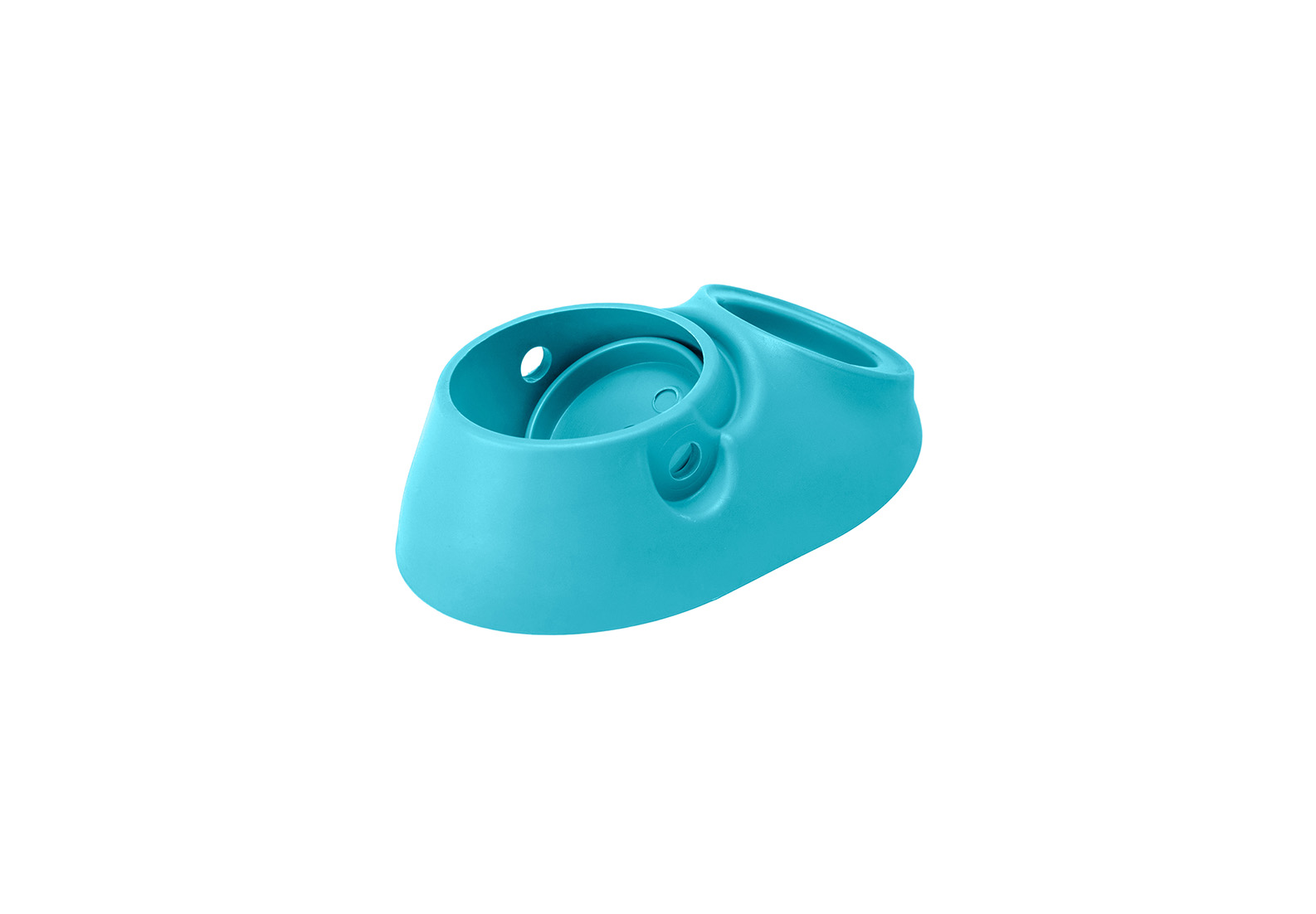 Ножка стойки (опоры) качели с отверстием для анкерного крепления, синия