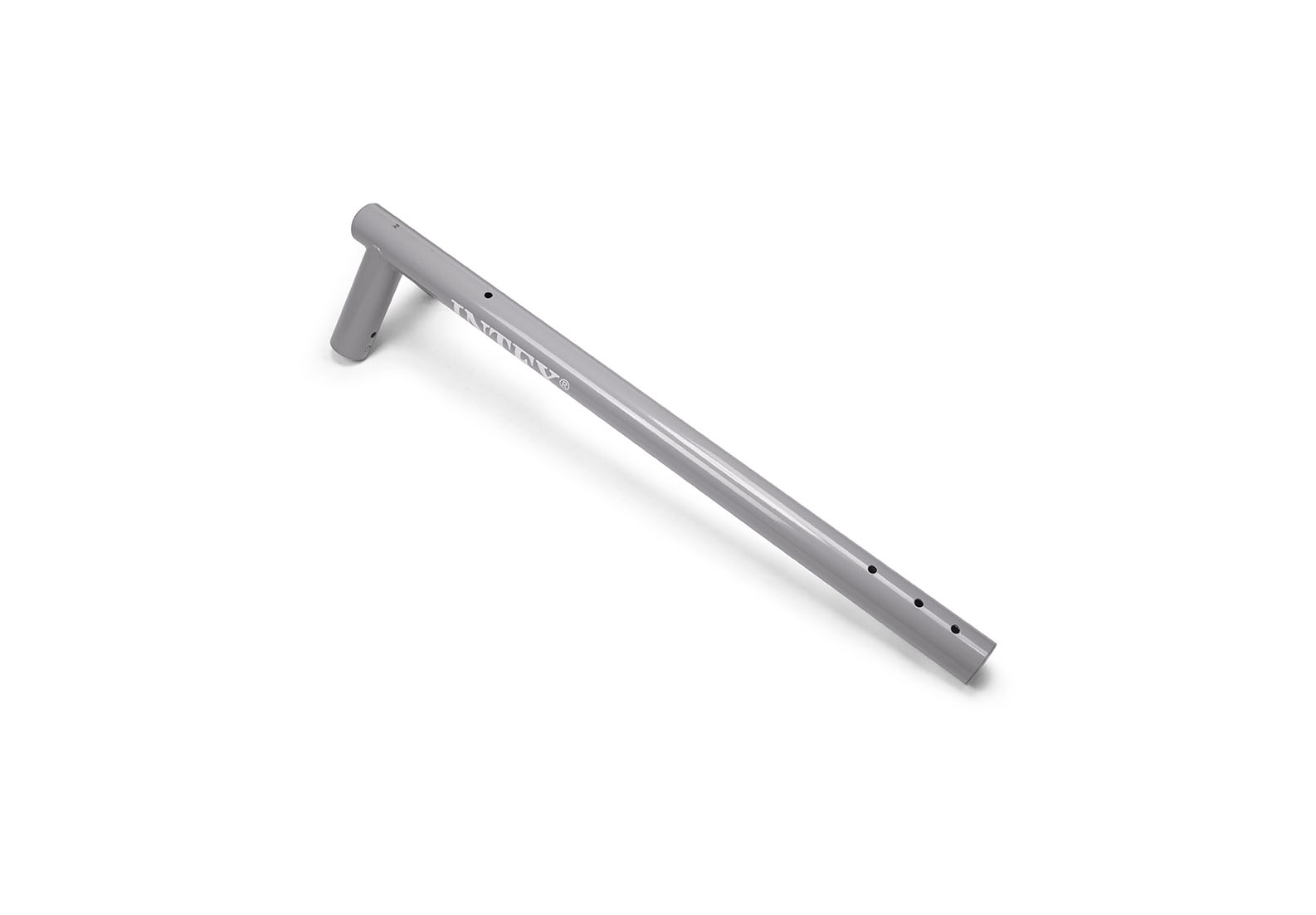 Конечная горизонтальная балка (прогон) для качелей с круглым сетчатым сиденьем, серая