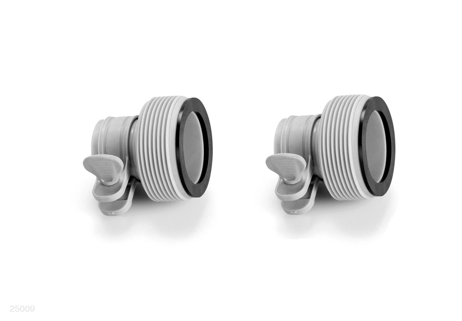 Адаптер-перехідник В з 32 мм на 38 мм для підключення шлангу фільтруючого насоса до басейна на хомутах