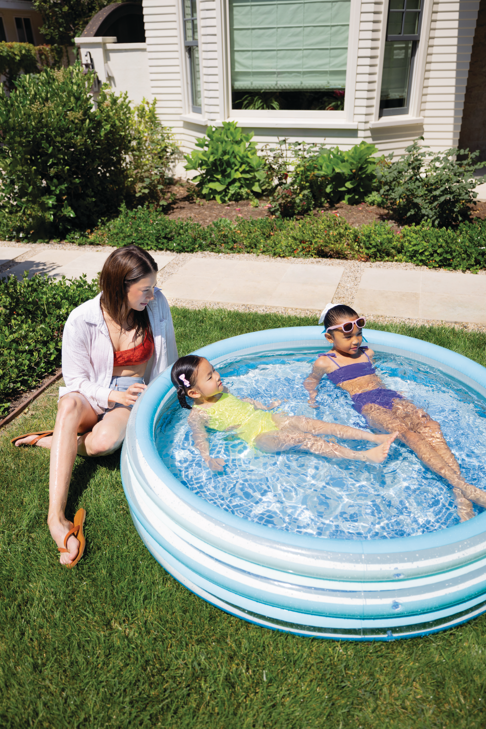 Надувной круглый бассейн Blue Bliss Splash