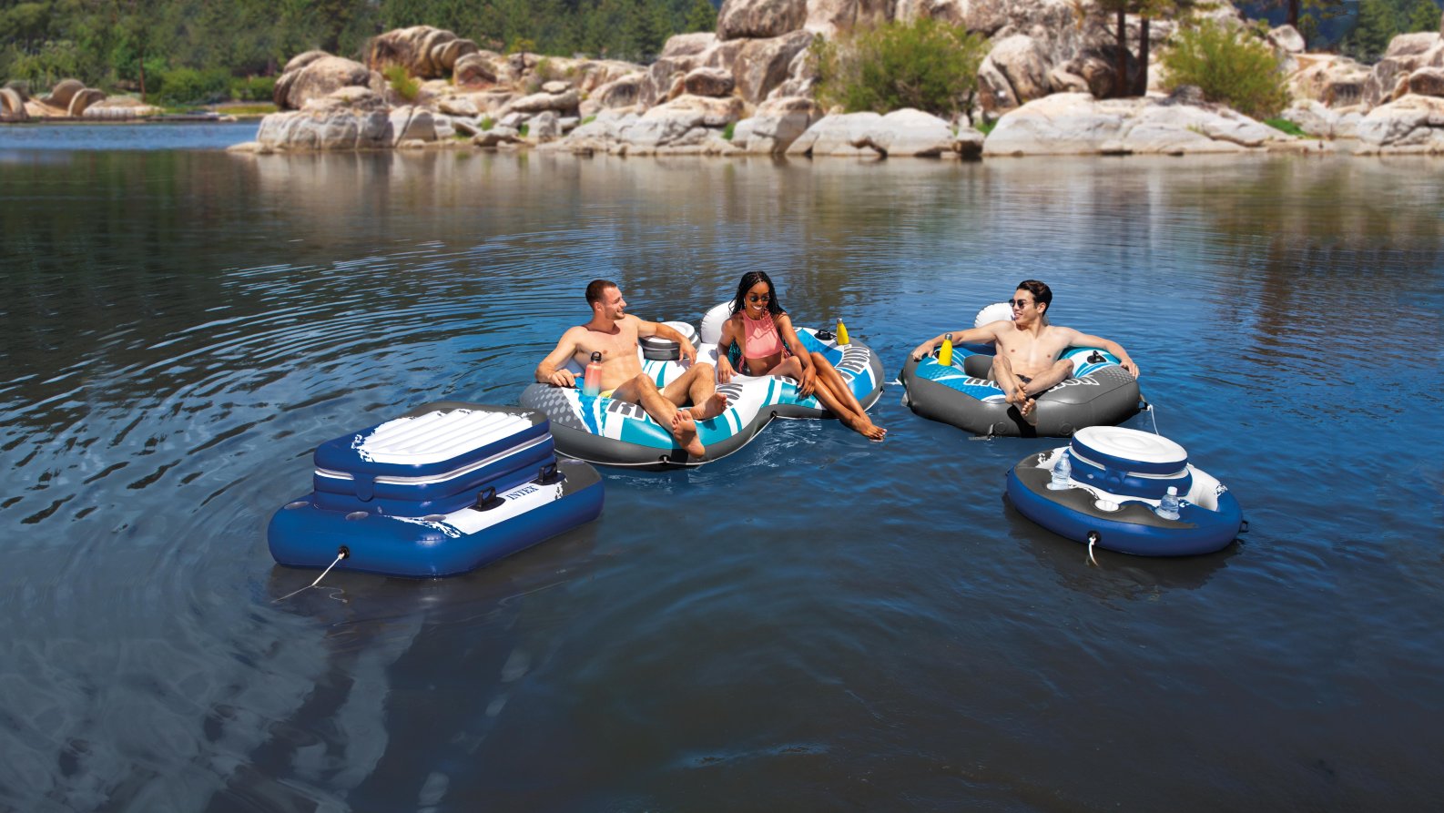 Надувне крісло River Run Connect Lounge